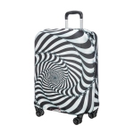 Защитное покрытие для чемодана Gianni Conti, полиэстер-лайкра, чёрно-белый 9037 M