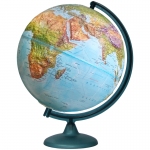 Глобус ландшафтный рельефный Глобусный мир, 32см, на круглой подставке