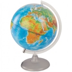 Глобус физико-политический Глобусный мир, 25см, с подсветкой на круглой подставке