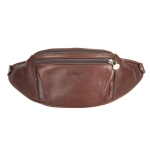 Напоясная сумка Gianni Conti, натуральная кожа, коричневый 915055 dark brown