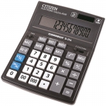 Калькулятор настольный Citizen Correct D, 14 разр., двойное питание, 155*205*28мм, черный