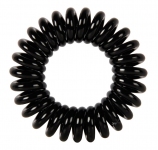 Резинки для волос Dewal Beauty "Пружинка", цвет черный (3 шт.)
