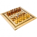 Набор игр 3 в 1 (нарды, шашки, шахматы) Орловские шахматы, деревянные с доской