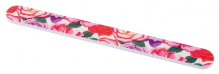 Пилка Dewal Beauty с рисунком (розы), для ногтей, 18 см