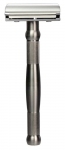 Станок для бритья Erbe с двумя лезвиями, ручка- высококачественная нержавеющая сталь, цвет: хром