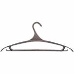 Вешалка-плечики для легкой верхней одежды Мультипласт, пластик,  р.48-50, черная