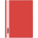 Папка-скоросшиватель пластик. OfficeSpace, А4, 120мкм, красная с прозр. верхом, 20 штук