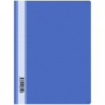 Папка-скоросшиватель пластик. OfficeSpace, А4, 120мкм, синяя с прозр. верхом, 20 штук