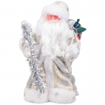 Декоративная кукла "Дед Мороз" 30см, в серебряном костюме