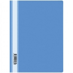 Папка-скоросшиватель пластик. OfficeSpace, А4, 120мкм, голубая с прозр. верхом, 20 штук
