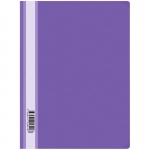 Папка-скоросшиватель пластик. OfficeSpace, А4, 120мкм, фиолетовая с прозр. верхом, 20 штук