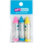 Набор ластиков ArtSpace "Ракеты", 3шт, фигурные, термопластичная резина, ассорти, 35*20*20мм