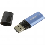 Память Smart Buy "X-Cut"   8GB, USB 2.0 Flash Drive, голубой (металл.корпус)