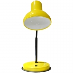 Светильник настольный на подставке "НТ 2077А", гибкая стойка, Е27, желтый