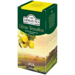Чай Ahmad Tea "Citrus Sensation", черный, с ароматом лимона и лайма, 25 пакетиков по 1,8г
