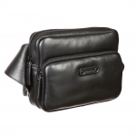 Напоясная сумка Gianni Conti, натуральная кожа, черный 1505162 black