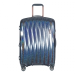 Чемодан-тележка Verage, ударопрочный S-PET пластик Ultra Light, голубой