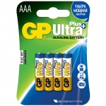 Батарейка GP Ultra Plus AAA (LR03) 24AUP алкалиновая BC4