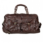 Дорожная сумка Gianni Conti, натуральная кожа, коричневый 4002393 brown