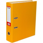 Папка-регистратор Berlingo "Hyper", 80мм, картон, нижний метал. кант, оранжевая