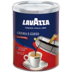 Кофе молотый Lavazza "Crema e Gusto", жестяная банка, 250г