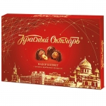Набор шоколадных конфет Красный Октябрь, с целым и дробленым фундуком, 200г