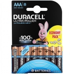 Батарейка Duracell UltraPower AAA (LR03) алкалиновая, 8BL