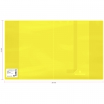 Обложка 210*350 для дневников и тетрадей, Greenwich Line, ПВХ 180мкм, neon желтый, шк, 10 шт.