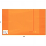 Обложка 210*350 для дневников и тетрадей, Greenwich Line, ПВХ 180мкм, neon оранжевый, шк
