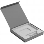 Коробка Memoria под ежедневник, аккумулятор и ручку, серая, 24х23,5х3,5 см