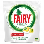 Капсулы для посудомоечной машины Fairy "Original. All in1. Лимон", 84шт.
