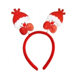 Ободок карнавальный "Снеговики красные"