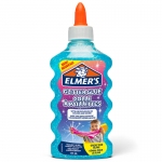 Клей канцелярский с блестками Elmers "Glitter Glue", 177мл, для слаймов, голубой