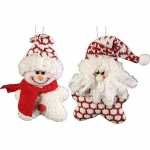 Мягкая игрушка "Дед Мороз", "Снеговик" HM-002R
