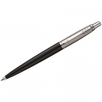 Ручка шариковая Parker "Jotter Black Chrome" синяя, 1,0мм, кнопочн., подар. уп.