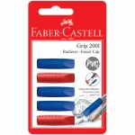 Набор ластиков-колпачков Faber-Castell "Grip 2001" 5шт., трехгранный, 90*15*15мм, блистер