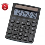 Калькулятор настольный Citizen ECC-210, 8 разр., двойное питание  150*107*35мм, черный