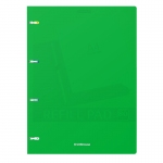 Тетрадь на кольцах А4, 80л., Erich Krause "Classic", зеленая пластиковая обложка