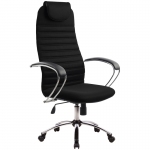 Кресло руководителя Метта "Business" BK-10 CH, ткань-сетка черная №20, механизм качания