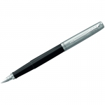 Ручка перьевая Parker "Jotter Black Chrome" 0,8мм, подар. уп.