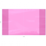 Обложка  210*350, для дневников и тетрадей, Greenwich Line, ПВХ 180мкм, "Neon Star", розовый, ШК