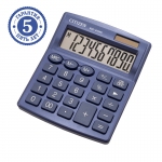Калькулятор настольный Citizen SDC810NRNVE, 10 разр., двойное питание, 127*105*21мм, темно-синий