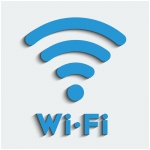 Знак информационный OfficeSpace "Wi-Fi", квадрат., 200*200мм, ПВХ