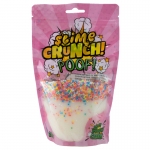 Слайм Slime Crunch-slime "Poof", белый, с пенопласт.шариками, с ароматом манго, 200г, дой-пак