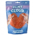 Слайм Slime Cloud-slime , оранжевый, с ароматом персика, 200г, дой-пак