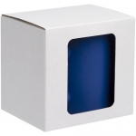 Коробка с окном для кружки Window, ver.2, белая, 9,3х11,2х10,6 см, внутренние размеры: 9,2х11х10,5 см