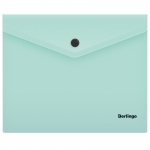 Папка-конверт на кнопке Berlingo "Instinct", А5+, 180мкм, мятный