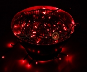 Гирлянда "Твинкл Лайт" 10 м, черный ПВХ, 100 диодов, цвет красный