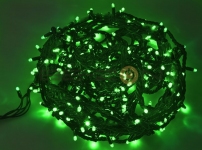 Гирлянда "Твинкл Лайт" 20 м, черный КАУЧУК, 240 диодов, цвет зеленый