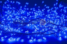 Гирлянда "Мишура LED" 6 м прозрачный ПВХ, 576 диодов, цвет синий